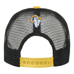 Los Angeles Rams Youth Modern Fan Trucker Adjustable Hat - White/Gold on sale