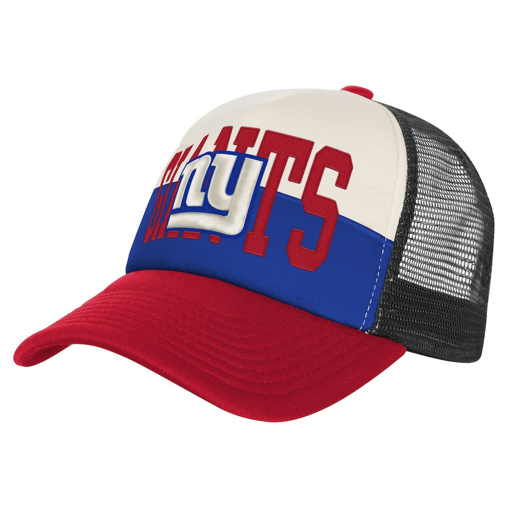 New York Giants Youth Modern Fan Trucker Adjustable Hat - White/Red on sale