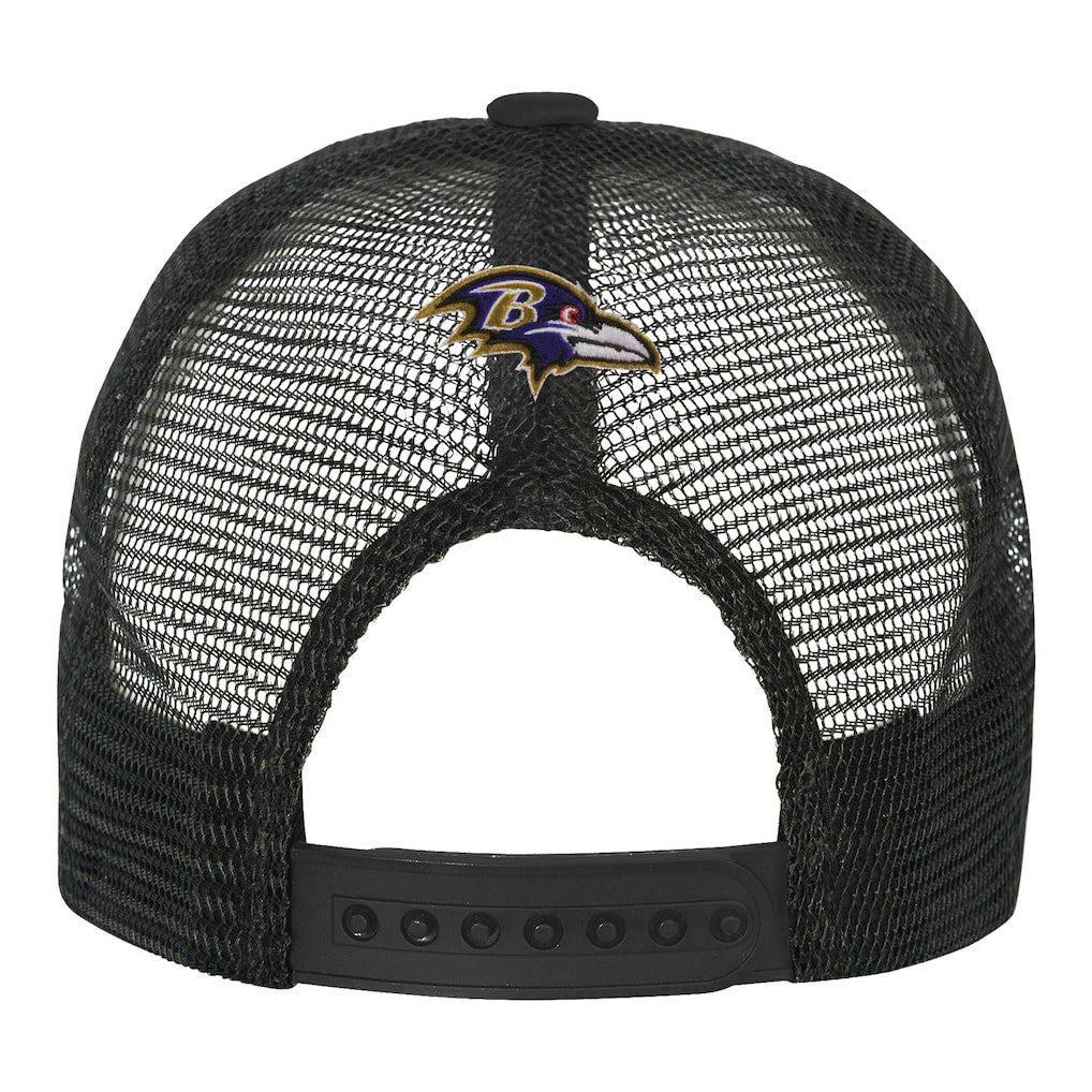 Baltimore Ravens Youth Modern Fan Trucker Adjustable Hat - White/Black outlet