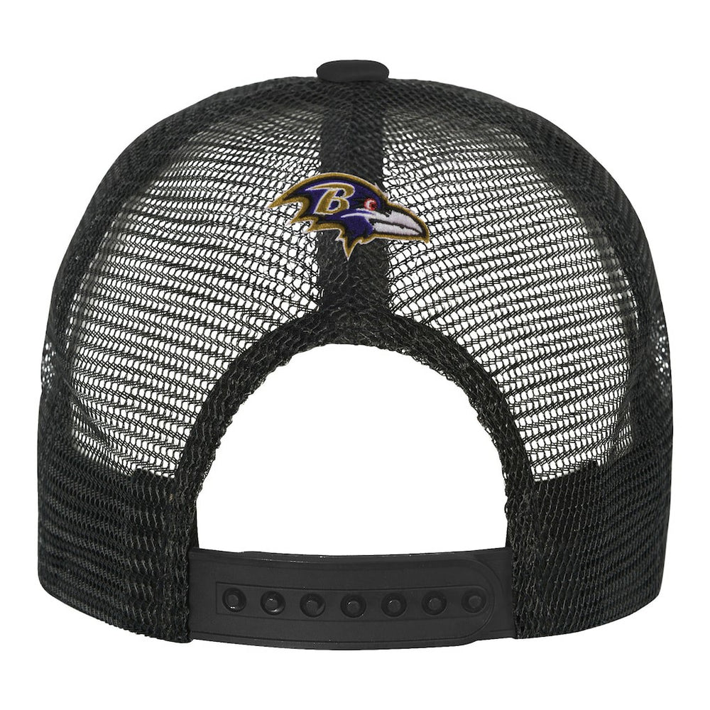 Baltimore Ravens Youth Modern Fan Trucker Adjustable Hat - White/Black outlet