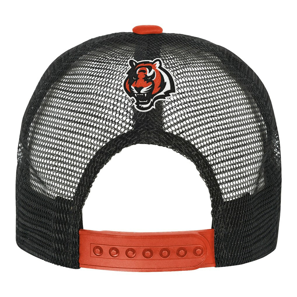 Cincinnati Bengals Youth Modern Fan Trucker Adjustable Hat - White/Orange discount