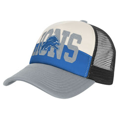 Detroit Lions Youth Modern Fan Trucker Adjustable Hat - White/Silver discount