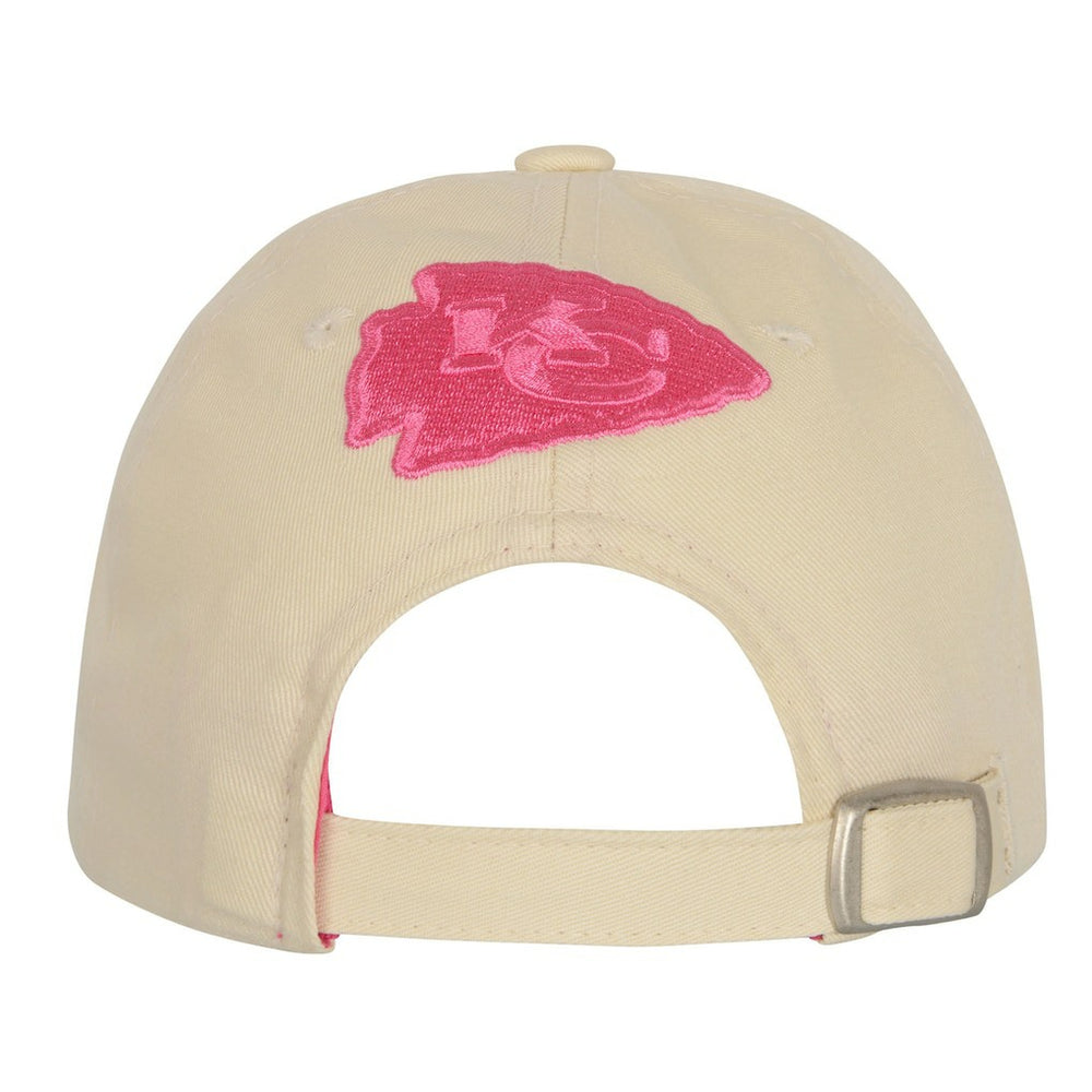 Kansas City Chiefs Outerstuff Girls Youth Blitz Adjustable Hat - Cream on sale