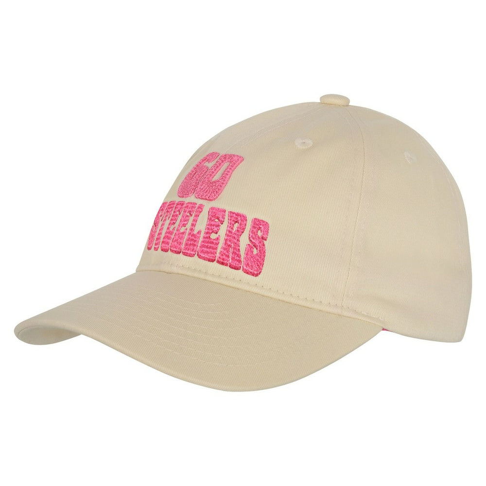 Pittsburgh Steelers Outerstuff Girls Youth Blitz Adjustable Hat - Cream sale
