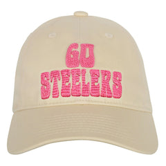 Pittsburgh Steelers Outerstuff Girls Youth Blitz Adjustable Hat - Cream sale