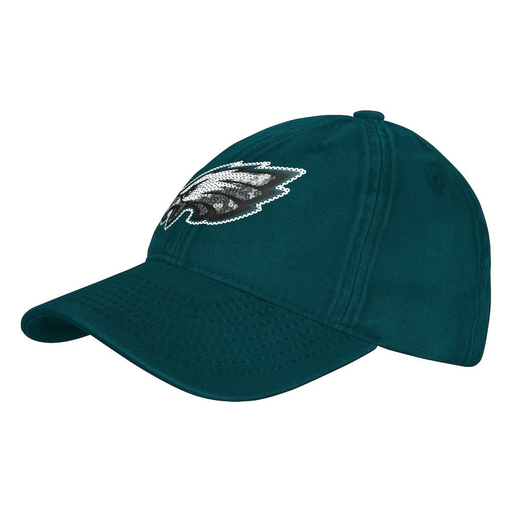 Philadelphia Eagles Outerstuff Girls Youth Gridiron Adjustable Hat - Midnight Green cheap