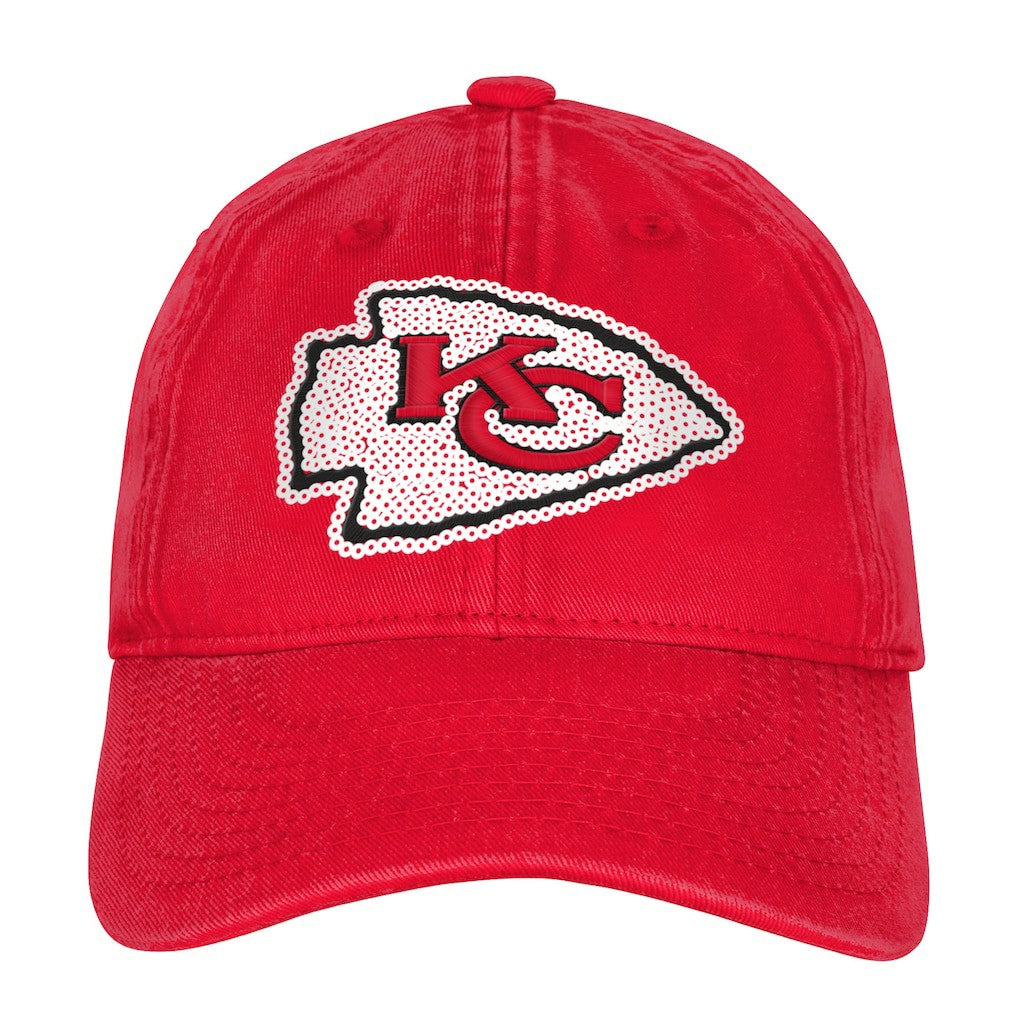 Kansas City Chiefs Outerstuff Girls Youth Gridiron Adjustable Hat - Red discount