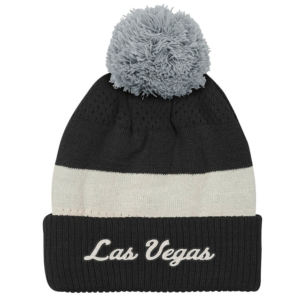 Las Vegas Raiders Outerstuff Youth Modern Fan Cuffed Knit Hat with Pom - Black discount