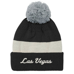 Las Vegas Raiders Outerstuff Youth Modern Fan Cuffed Knit Hat with Pom - Black discount