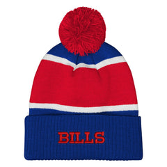Buffalo Bills Outerstuff Girls Let's Play Cuffed Knit Hat with Pom - Royal for sale
