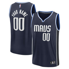 Dallas Mavericks Fast Break Custom Jersey sale - Statement Editi- Navy outlet