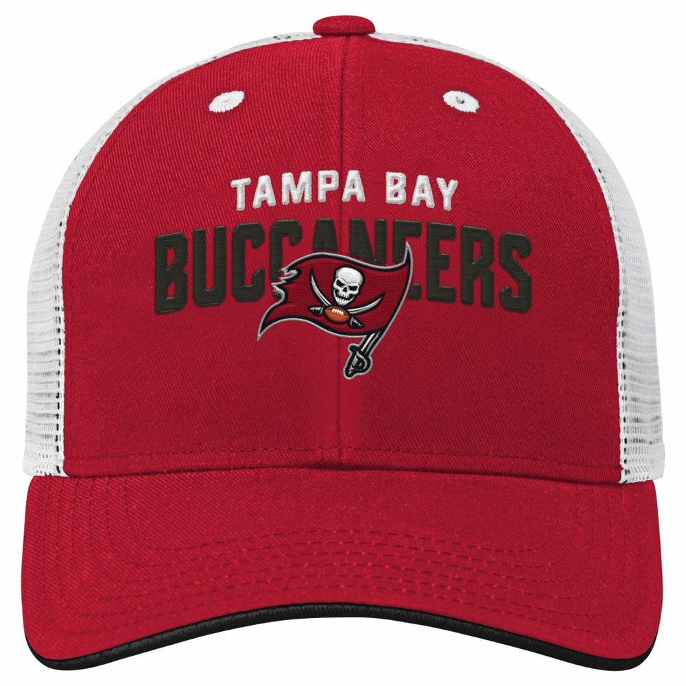 Tampa Bay Buccaneers Outerstuff Preschool Core Lockup Trucker Adjustable hat - Red for sale