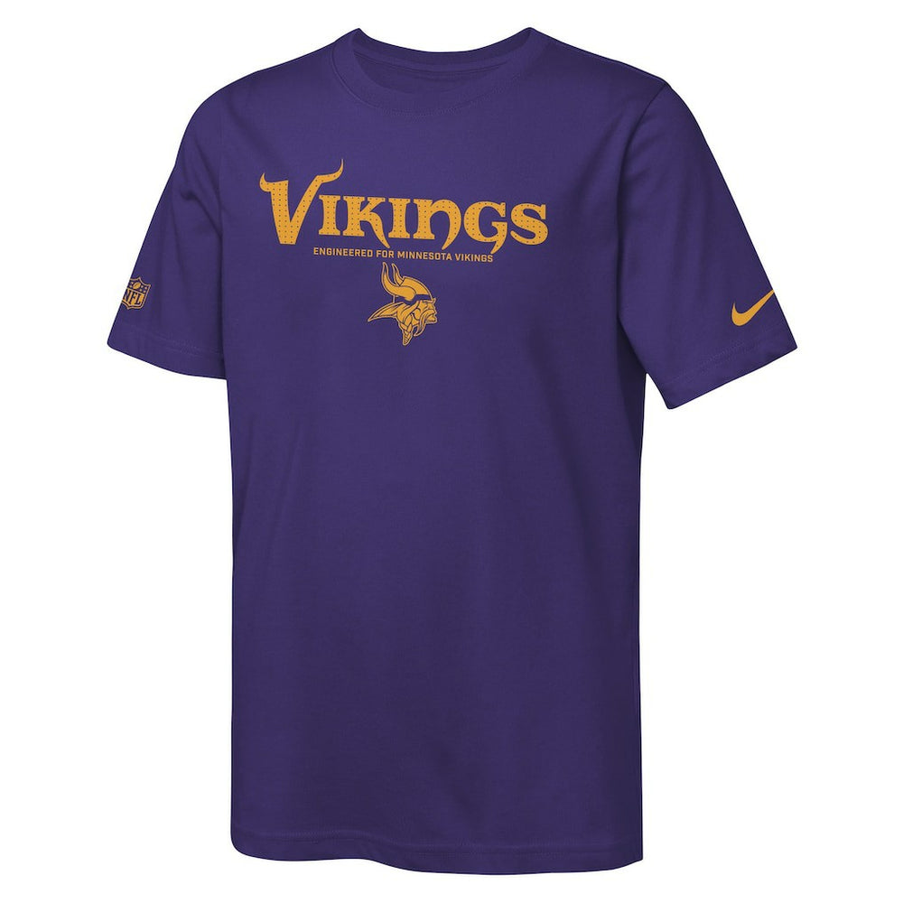 Minnesota Vikings Youth Sideline Team Issue T-Shirt - Purple on sale