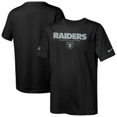 Las Vegas Raiders Youth Sideline Team Issue T-Shirt - Black for sale