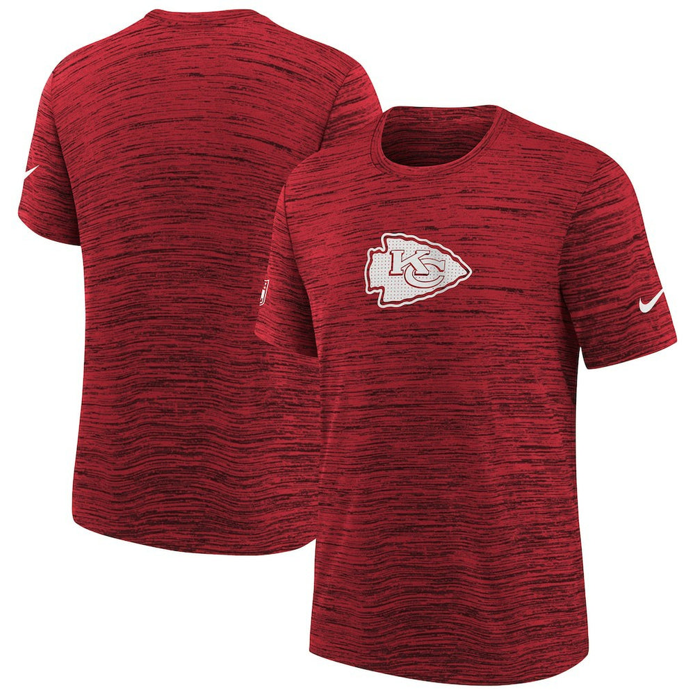 Kansas City Chiefs Youth Sideline Velocity Performance T-Shirt - Red for sale