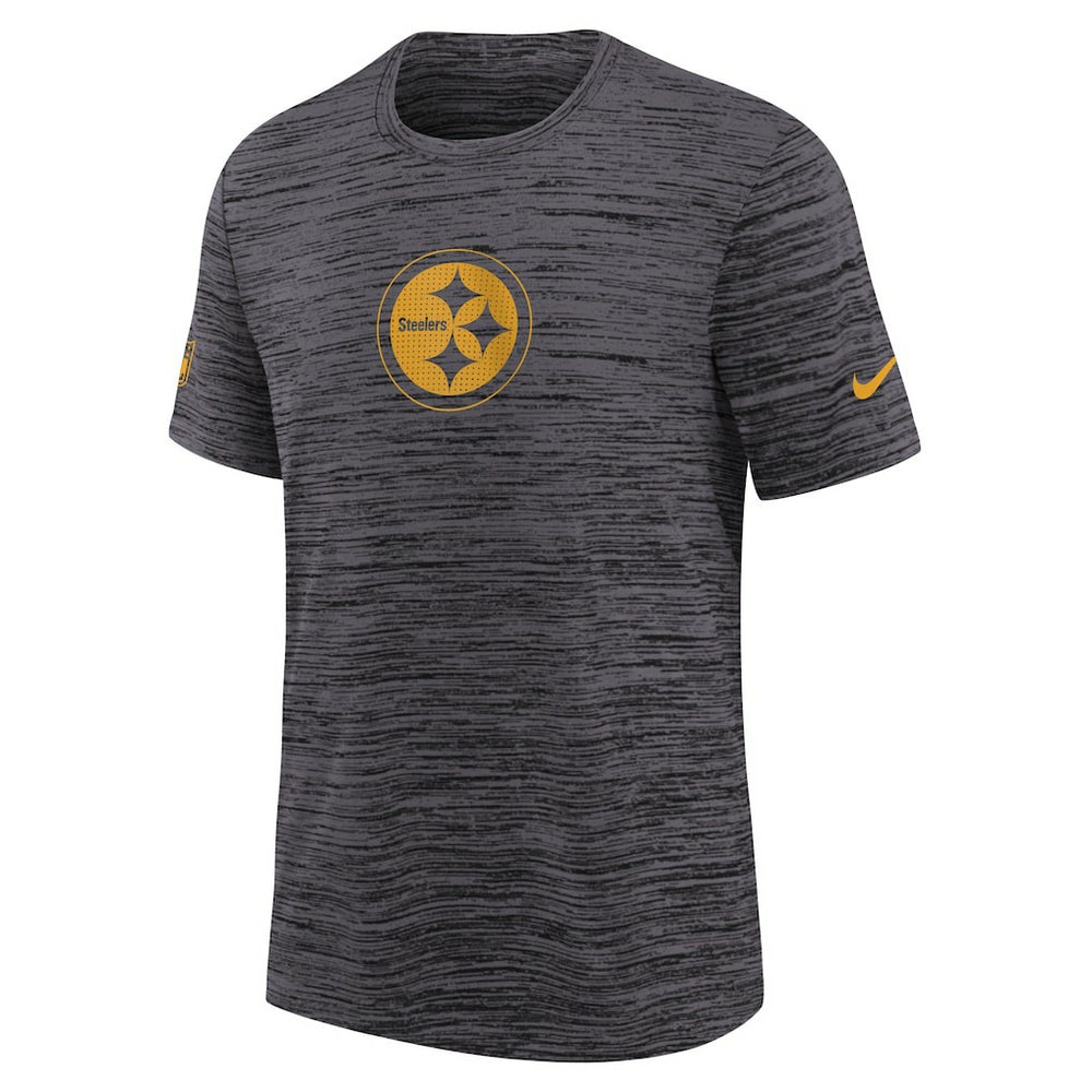 Pittsburgh Steelers Youth Sideline Velocity Performance T-Shirt - Black for sale