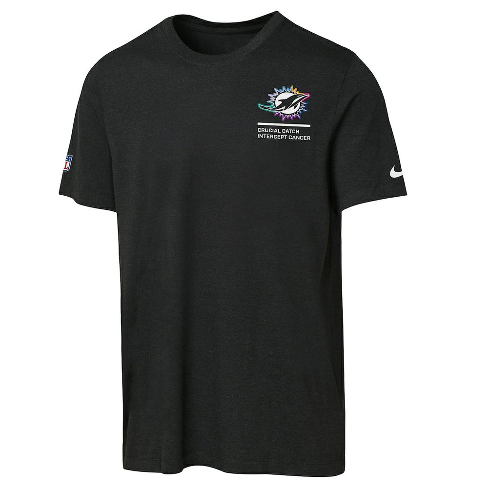 Miami Dolphins Youth 2025 NFL Crucial Catch Tri-Blend Dri-FIT T-Shirt - Black outlet