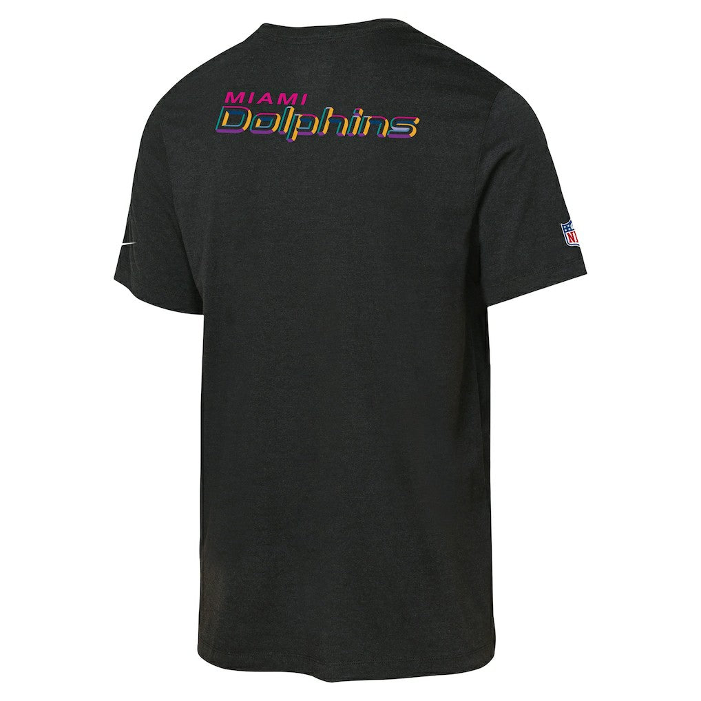 Miami Dolphins Youth 2025 NFL Crucial Catch Tri-Blend Dri-FIT T-Shirt - Black outlet