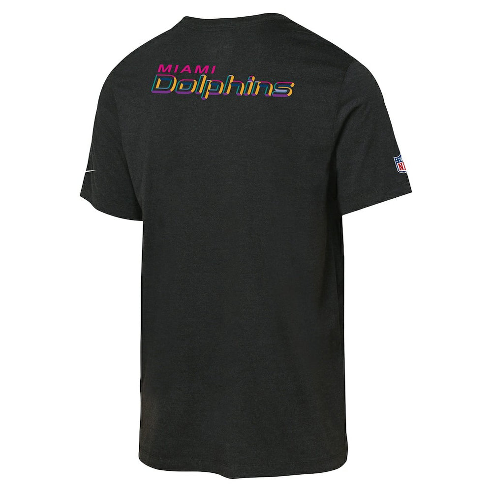 Miami Dolphins Youth 2025 NFL Crucial Catch Tri-Blend Dri-FIT T-Shirt - Black outlet