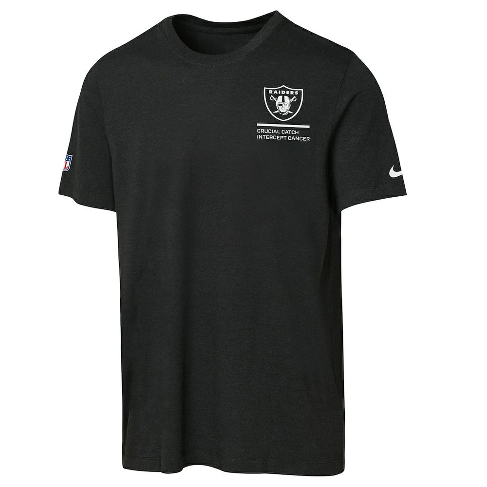 Las Vegas Raiders Youth 2025 NFL Crucial Catch Tri-Blend Dri-FIT T-Shirt - Black for sale