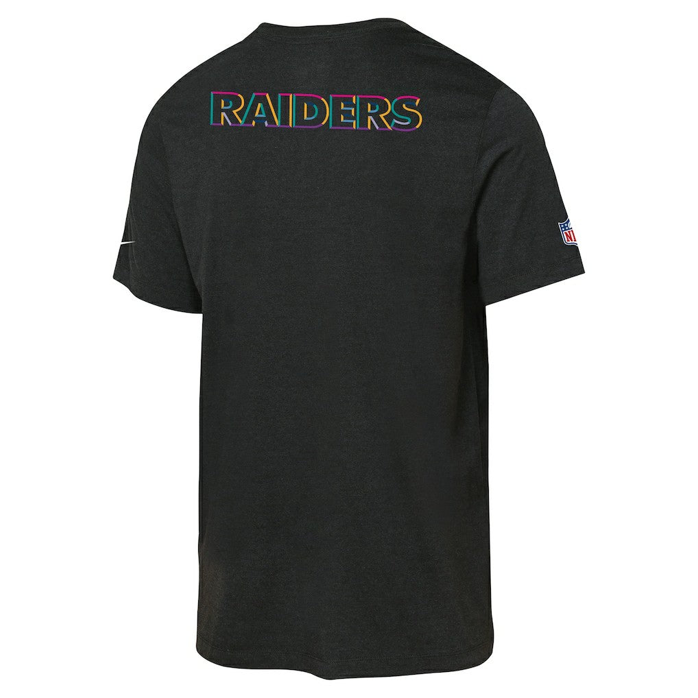 Las Vegas Raiders Youth 2025 NFL Crucial Catch Tri-Blend Dri-FIT T-Shirt - Black for sale