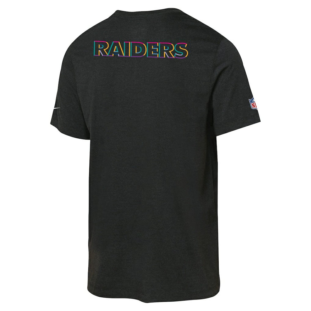 Las Vegas Raiders Youth 2025 NFL Crucial Catch Tri-Blend Dri-FIT T-Shirt - Black for sale