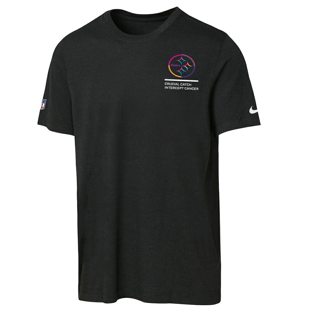 Pittsburgh Steelers Youth 2025 NFL Crucial Catch Tri-Blend Dri-FIT T-Shirt - Black outlet