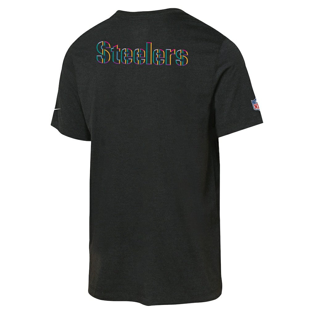 Pittsburgh Steelers Youth 2025 NFL Crucial Catch Tri-Blend Dri-FIT T-Shirt - Black outlet
