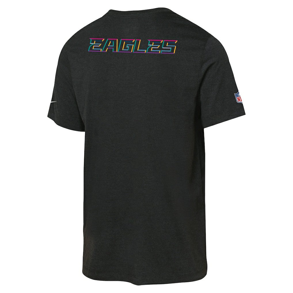 Philadelphia Eagles Youth 2025 NFL Crucial Catch Tri-Blend Dri-FIT T-Shirt - Black on sale