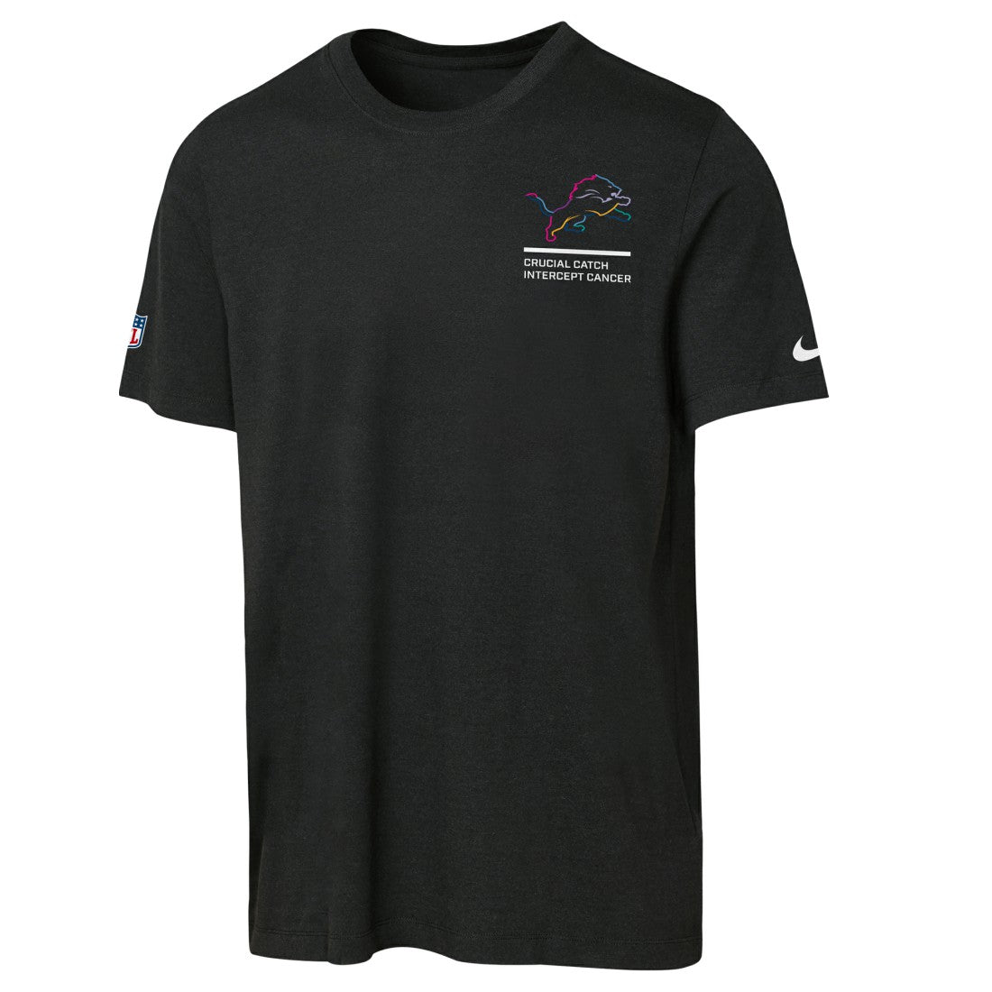 Detroit Lions Youth 2025 NFL Crucial Catch Tri-Blend Dri-FIT T-Shirt - Black cheap