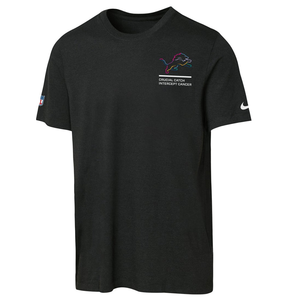 Detroit Lions Youth 2025 NFL Crucial Catch Tri-Blend Dri-FIT T-Shirt - Black cheap