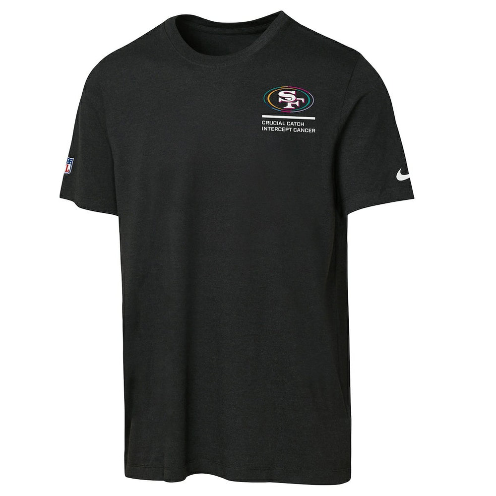 San Francisco 49ers Youth 2025 NFL Crucial Catch Tri-Blend Dri-FIT T-Shirt - Black sale