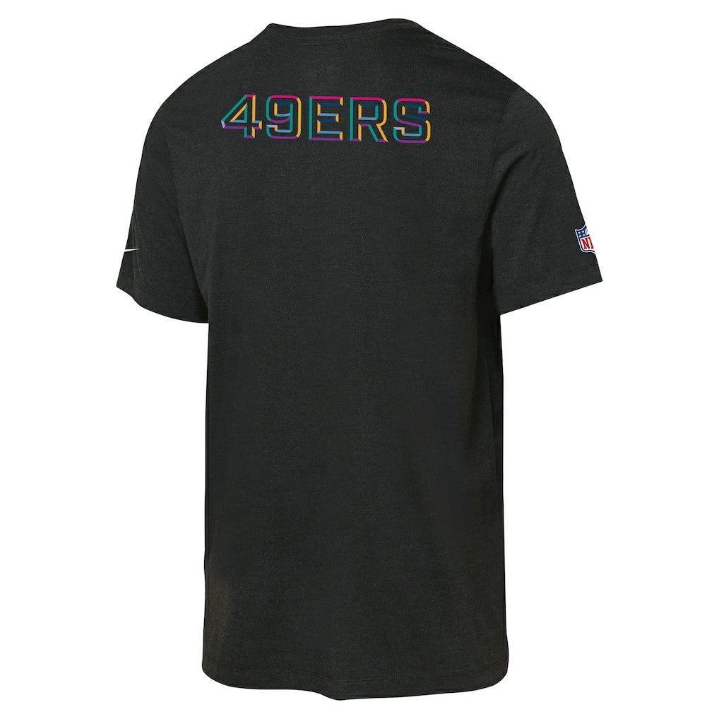 San Francisco 49ers Youth 2025 NFL Crucial Catch Tri-Blend Dri-FIT T-Shirt - Black sale