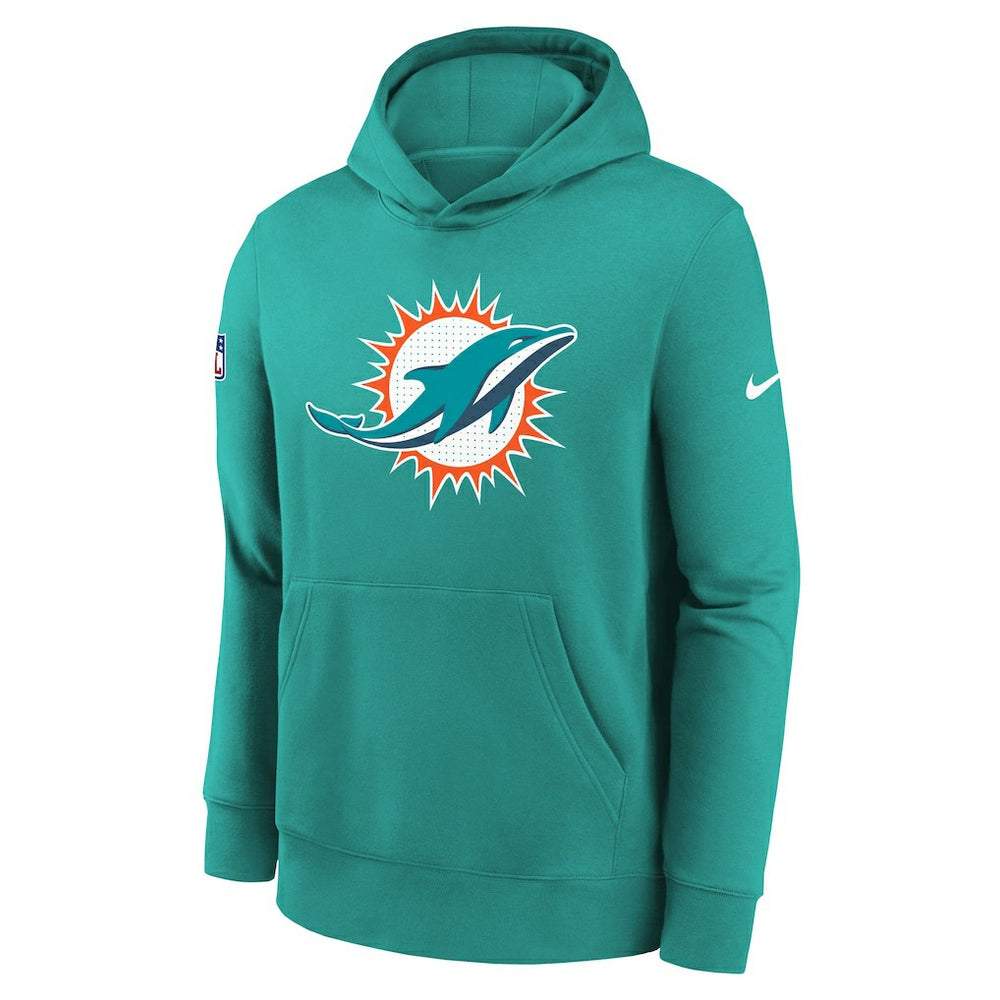 Miami Dolphins Youth Sideline Club Fleece Hoodie - Aqua cheap