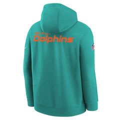 Miami Dolphins Youth Sideline Club Fleece Hoodie - Aqua cheap