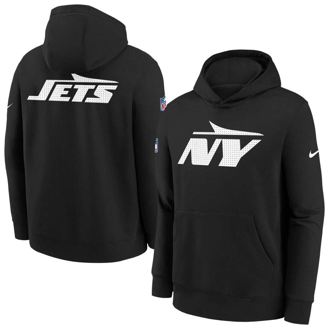 New York Jets Youth Sideline Club Fleece Hoodie - Black online