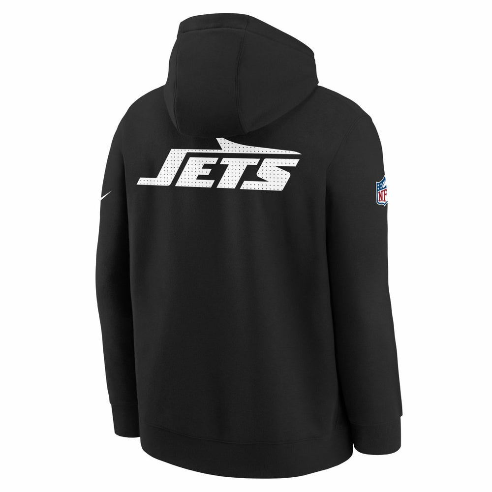 New York Jets Youth Sideline Club Fleece Hoodie - Black online