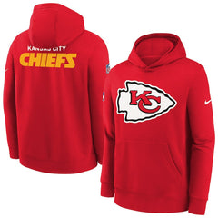 Kansas City Chiefs Youth Sideline Club Fleece Hoodie - Red discount