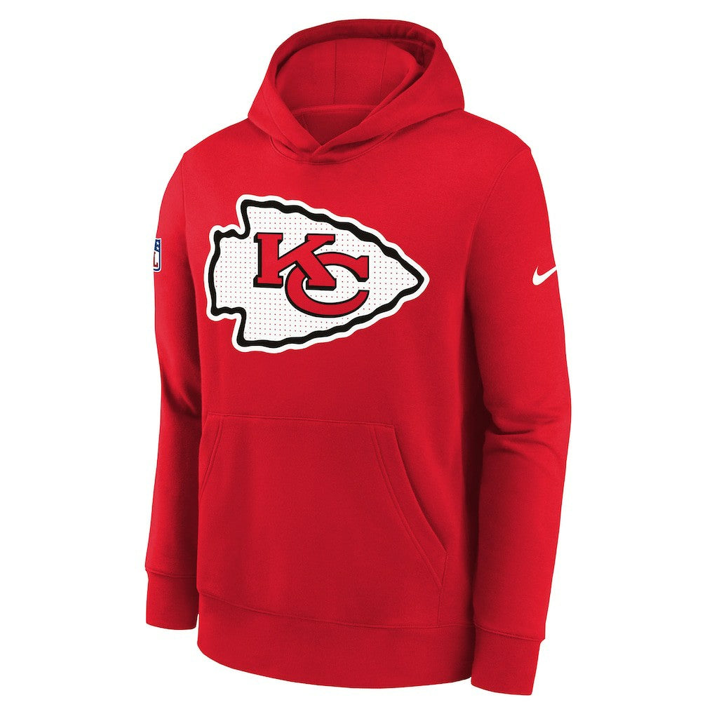 Kansas City Chiefs Youth Sideline Club Fleece Hoodie - Red discount