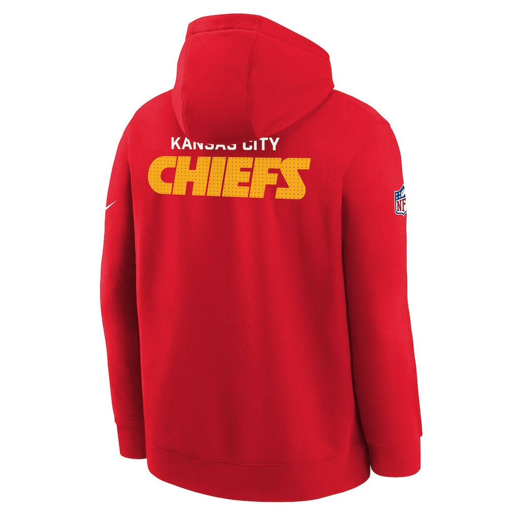 Kansas City Chiefs Youth Sideline Club Fleece Hoodie - Red discount