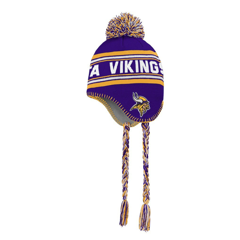 Minnesota Vikings Preschool Jacquard Tassel Knit Hat with Pom - Purple online