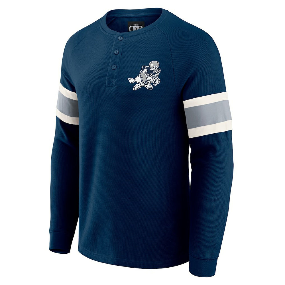 Dallas Cowboys Darius Rucker Collection Waffle-Knit Raglan Long Sleeve Henley T-Shirt - Navy sale