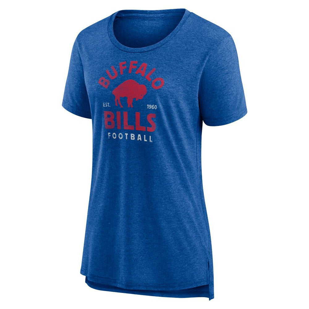 Buffalo Bills Women's Vintage Arch Tri-Blend T-Shirt - Royal discount