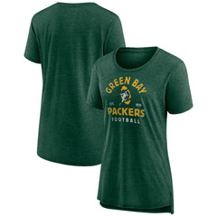 Green Bay Packers Women's Vintage Arch Tri-Blend T-Shirt - Green sale