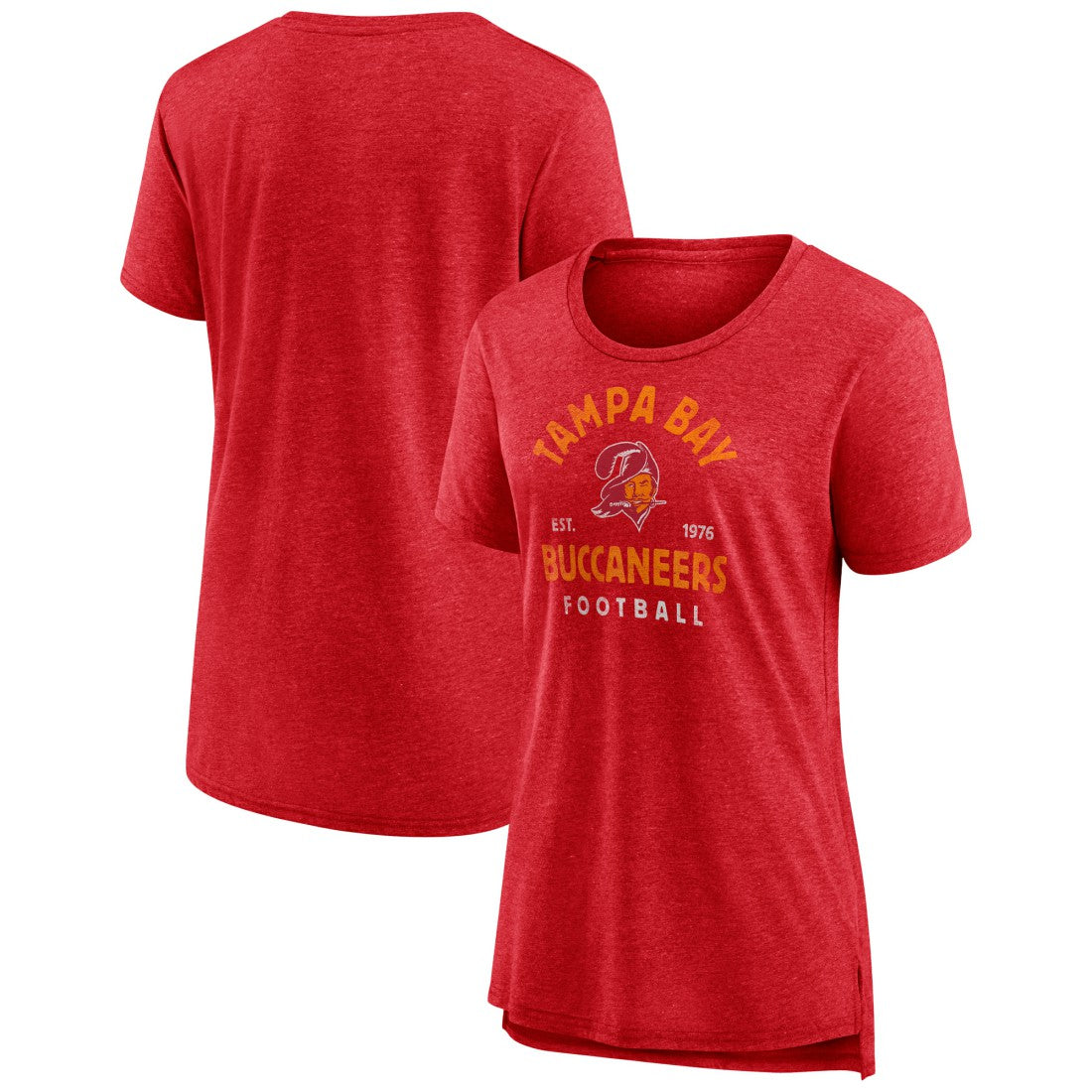 Tampa Bay Buccaneers Women's Vintage Arch Tri-Blend T-Shirt - Red cheap