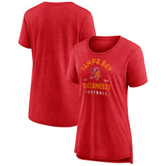 Tampa Bay Buccaneers Women's Vintage Arch Tri-Blend T-Shirt - Red cheap