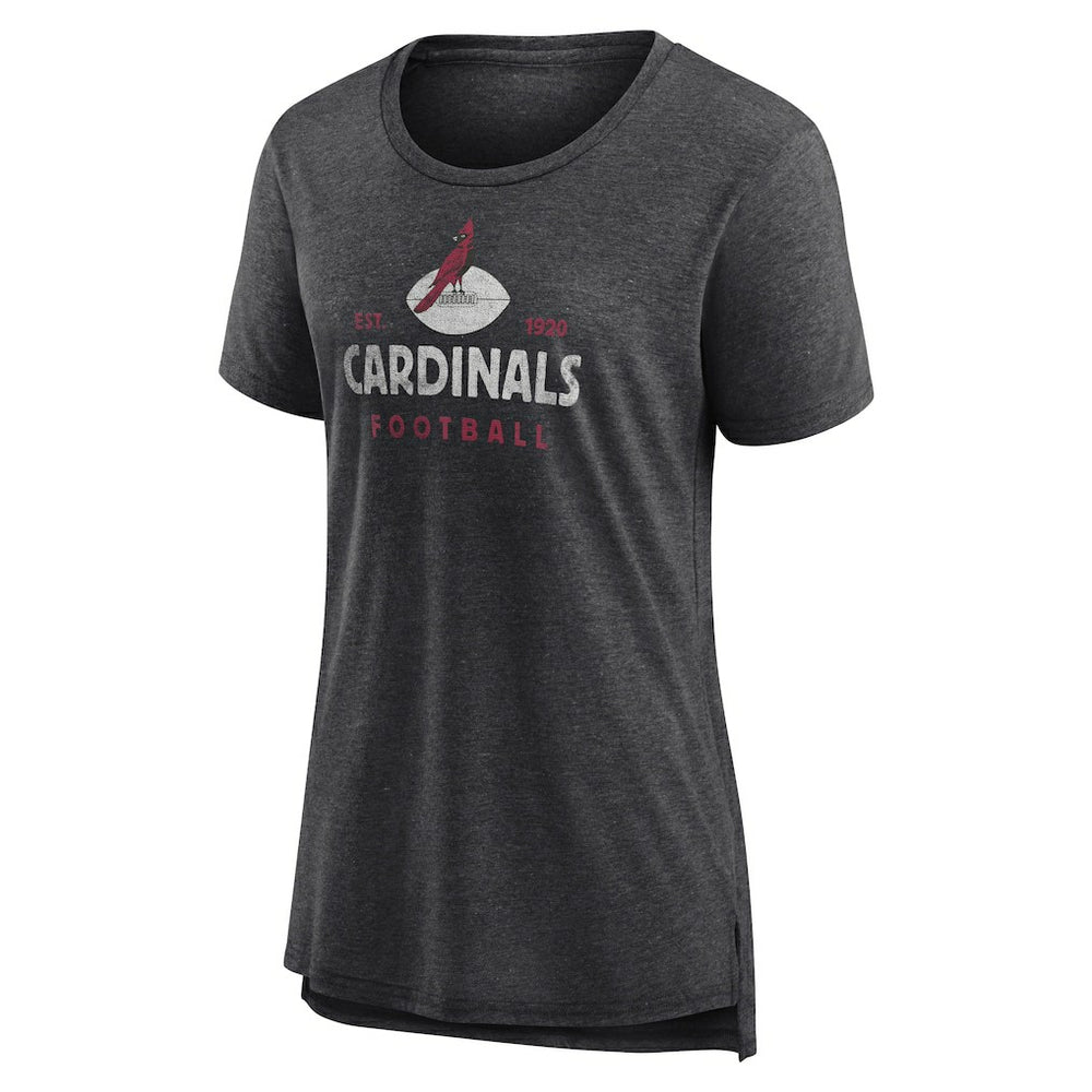 Arizona Cardinals Women's Vintage Arch Tri-Blend T-Shirt - Charcoal online