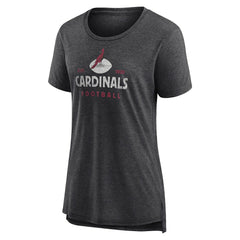 Arizona Cardinals Women's Vintage Arch Tri-Blend T-Shirt - Charcoal online