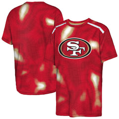 San Francisco 49ers Outerstuff Youth End Zone Dri-Tek T-Shirt - Scarlet sale