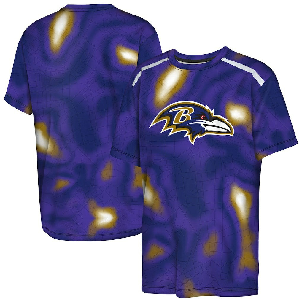 Baltimore Ravens Outerstuff Youth End Zone Dri-Tek T-Shirt - Purple online